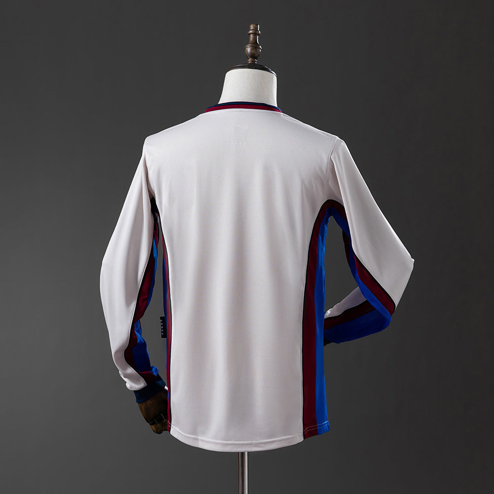 Camisa II Retrô Manga Longa Barcelona 98/99 Modelo Torcedor