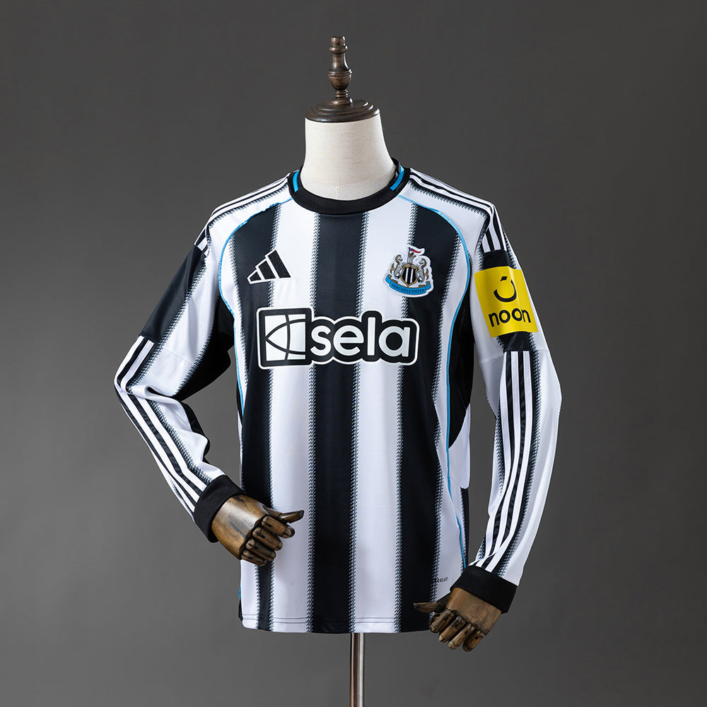 Camisa I Manga Longa Newcastle 25/26 Modelo Torcedor