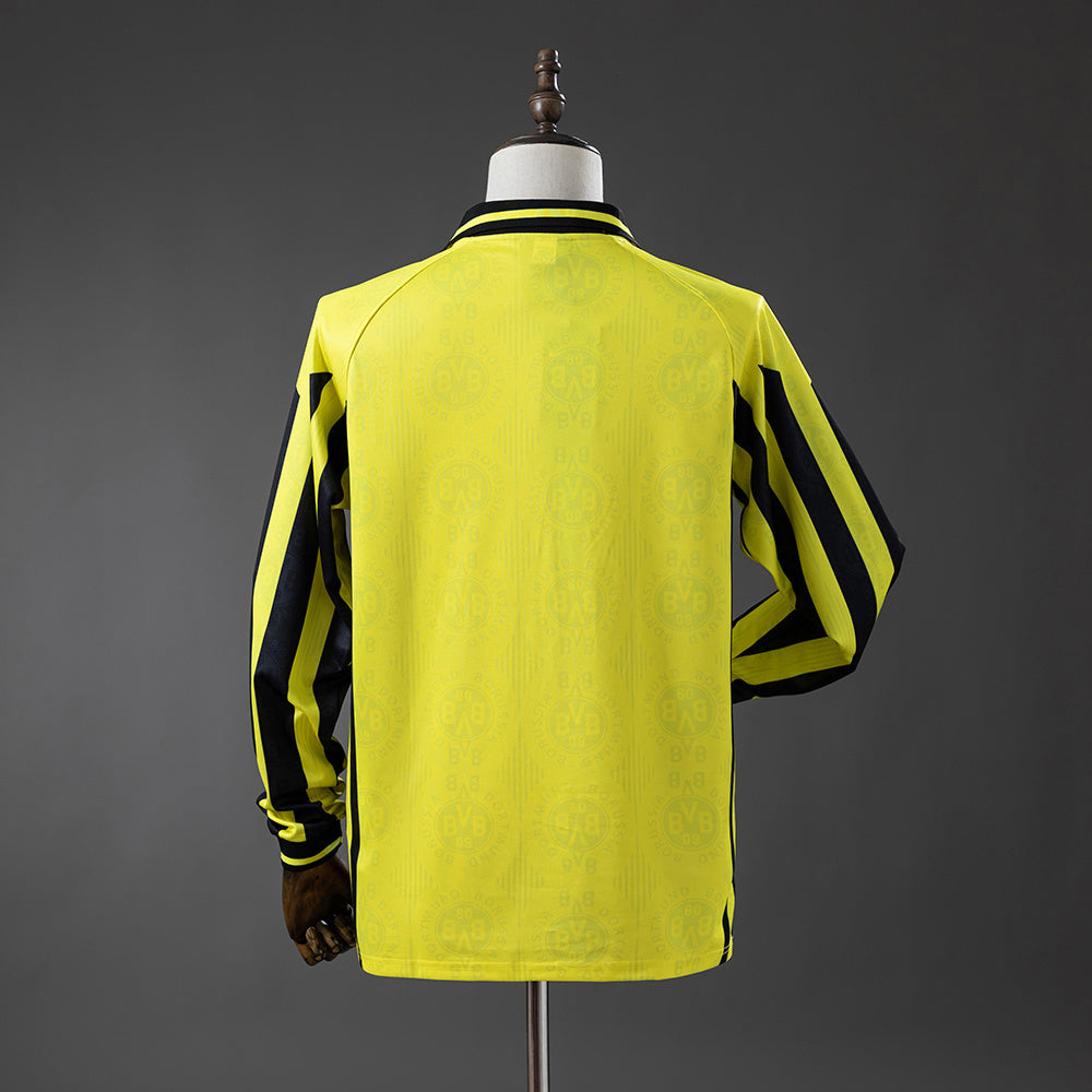 Camisa I Manga Longa Retrô Borussia Dortmund 95/96 Modelo Torcedor