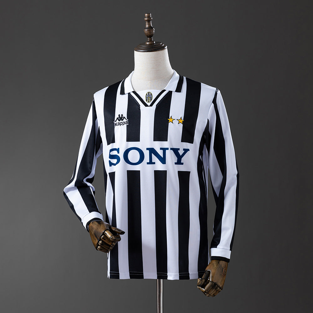 Camisa Retrô Manga Longa Juventus 95/96 Modelo Torcedor