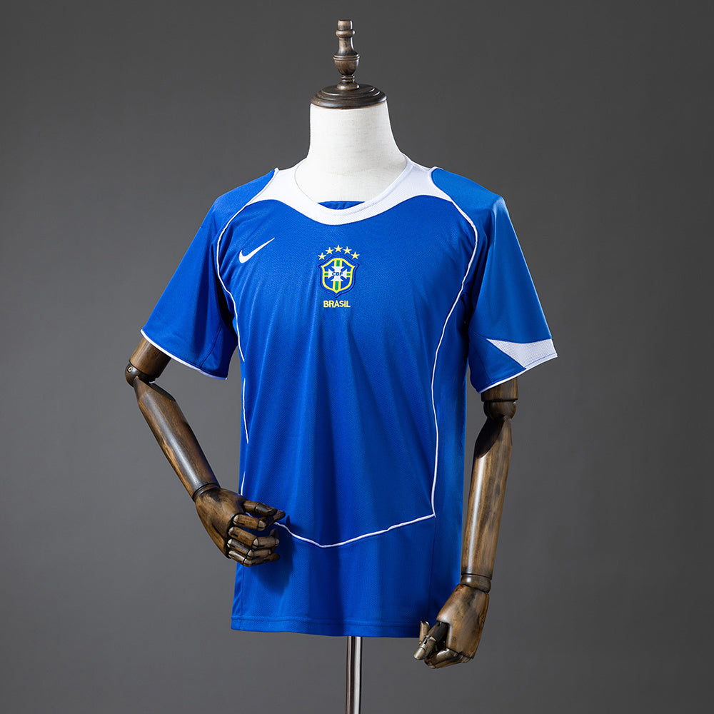 Camisa II Retrô Seleção Brasil 03/04 Modelo Torcedor