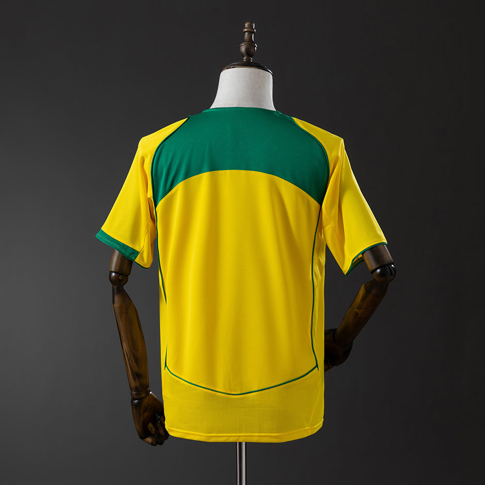 Camisa I Retrô Seleção Brasil 03/04 Modelo Torcedor