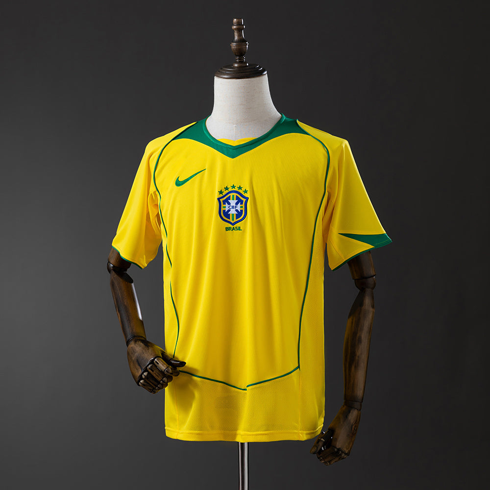 Camisa Retrô Seleção Brasil 03/04 Modelo Torcedor