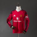 Camisa I Manga Longa Manchester United 25/26 Modelo Torcedor