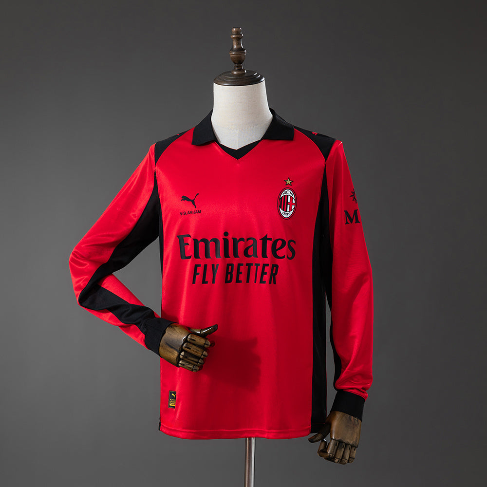 Camisa Manga Longa IV Milan x Slam Jam 25/26 Modelo Torcedor