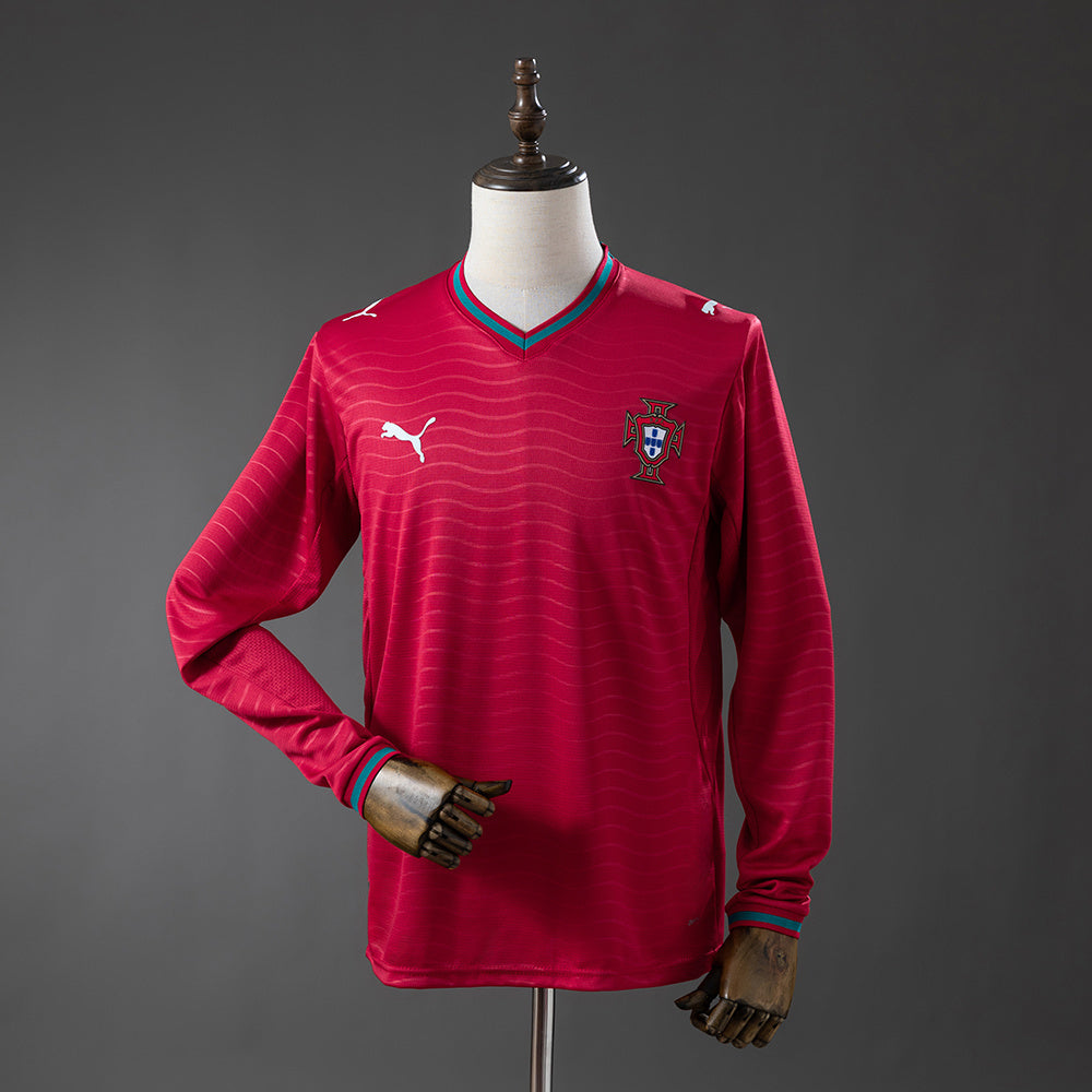 Camisa I Manga Longa Seleção Portugal 26/27 Modelo Torcedor