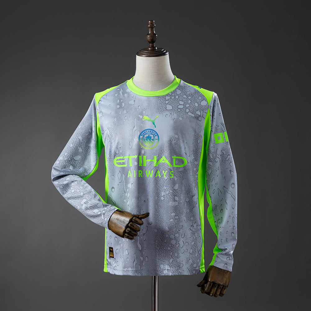 Camisa II Manchester City 25/26 Modelo Torcedor Manga Longa