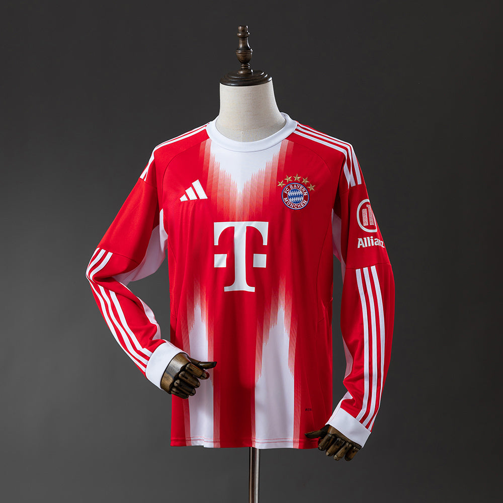 Camisa I Manga Longa Bayer de Munique 25/26 Modelo Torcedor