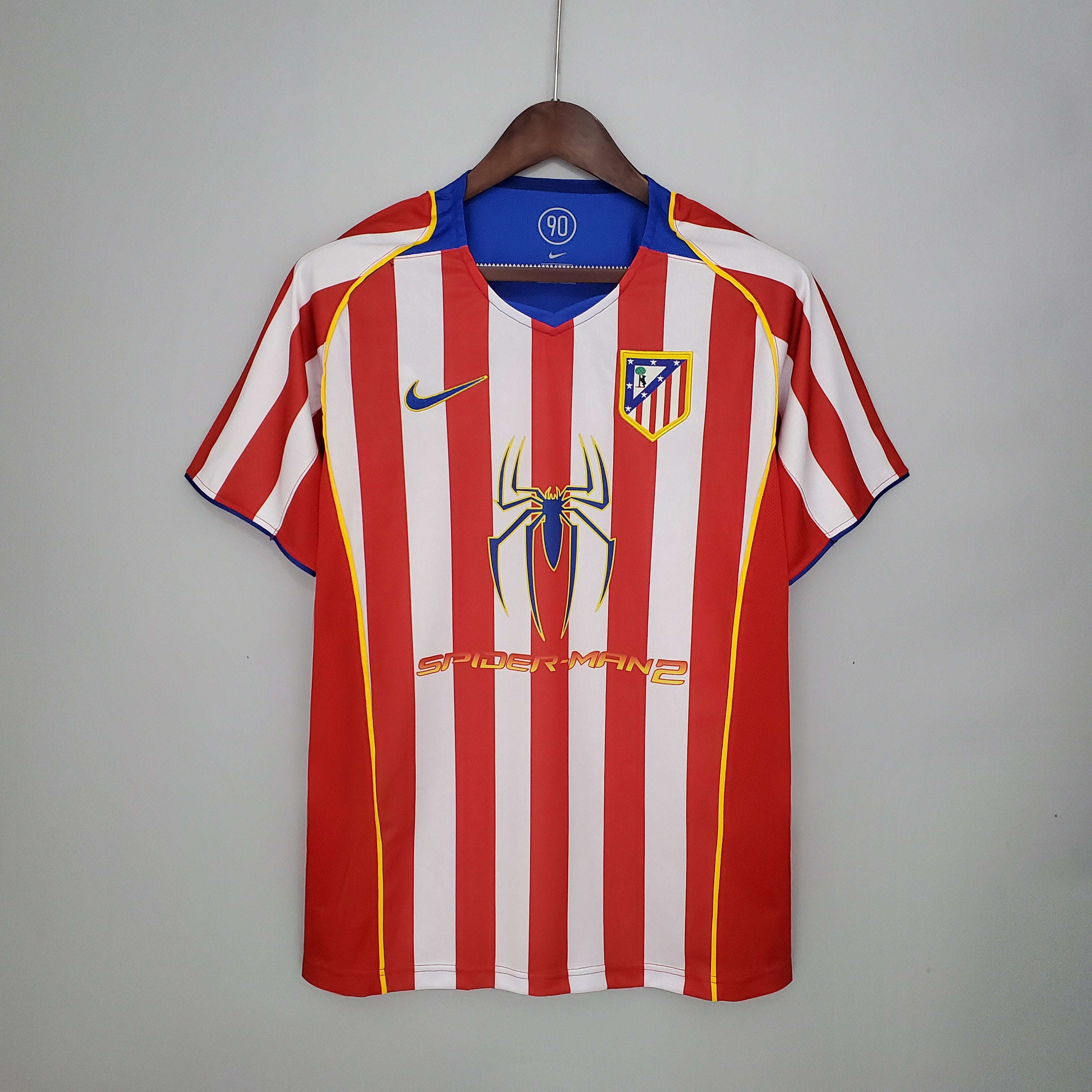 Camisa I Retrô Atlético de Madrid 04/05 Modelo Torcedor