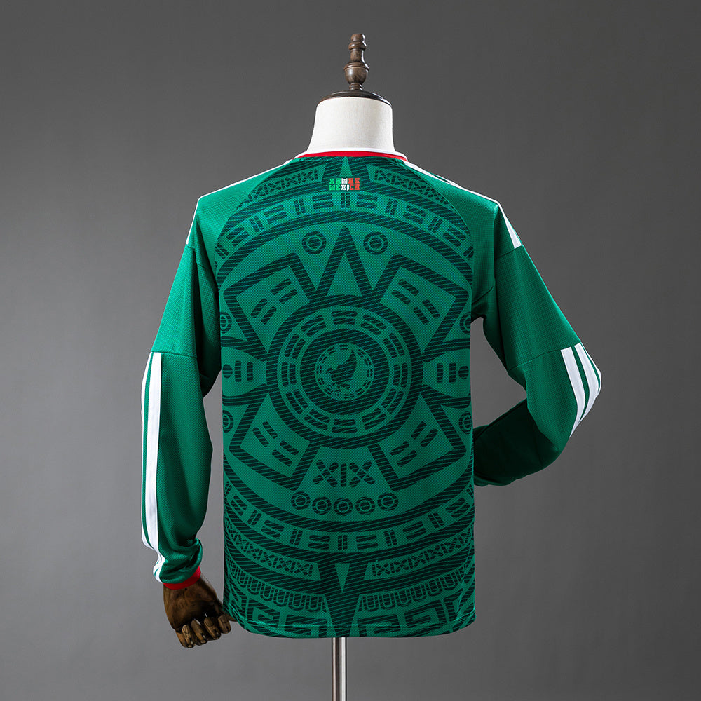 Camisa I Manga Longa Seleção México 26/27 Modelo Torcedor